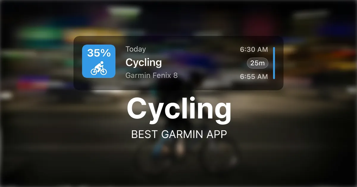 The Best Garmin App for Cycling in 2026