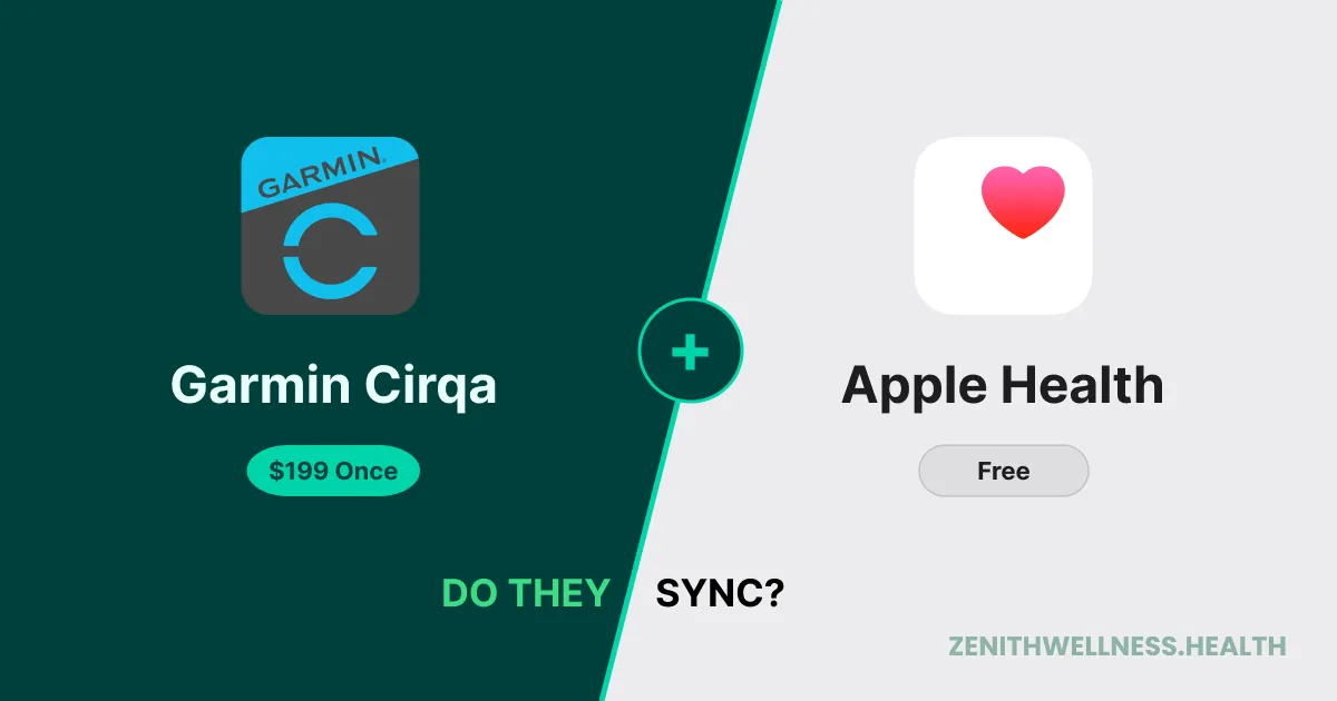 Does the Garmin Cirqa work with Apple Health