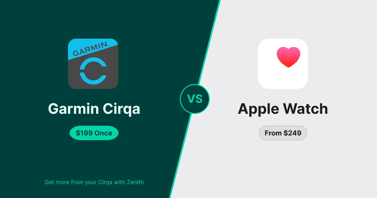 Garmin Cirqa vs Apple Watch: Recovery Band vs Smartwatch