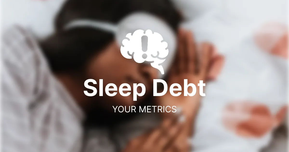How Zenith measures sleep debt