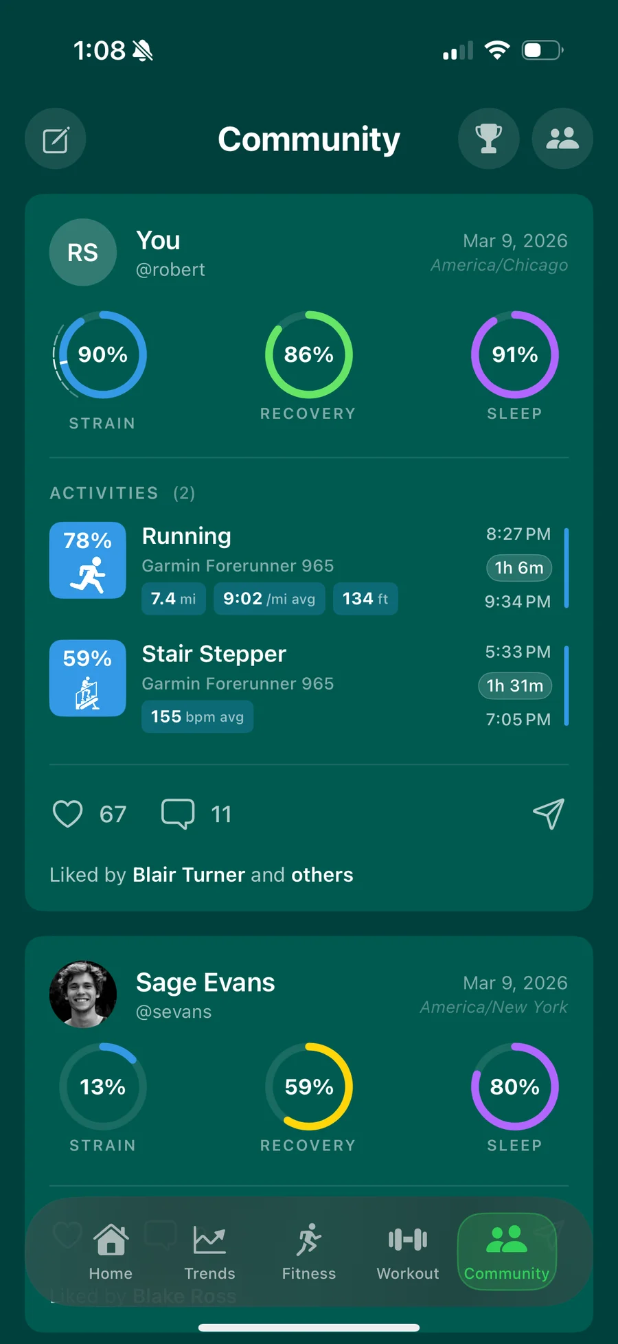 Community feed