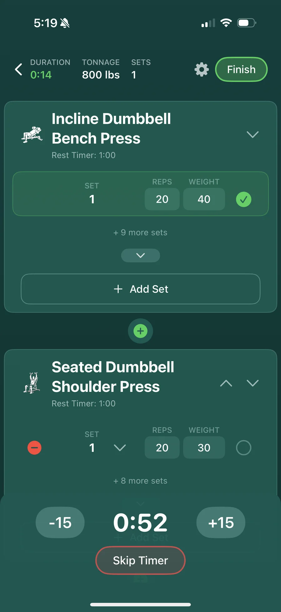 Live workout